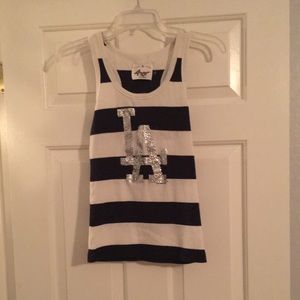 Los Angeles Dodgers glitter tank top